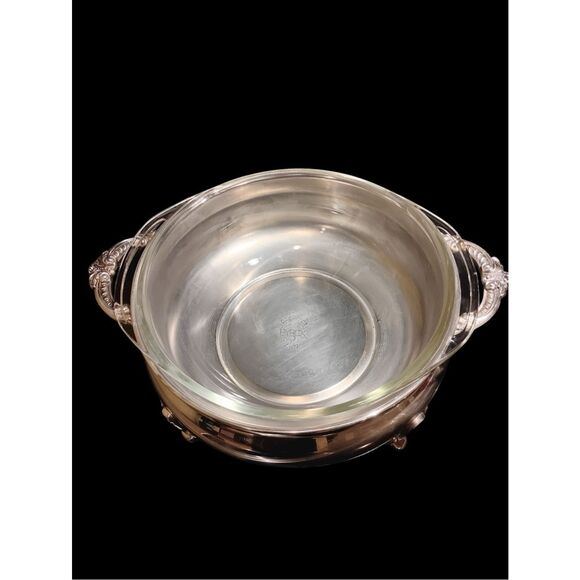 Vintage Poole Silver Company Silver Casserole Serving Dish - Picture 5 of 10